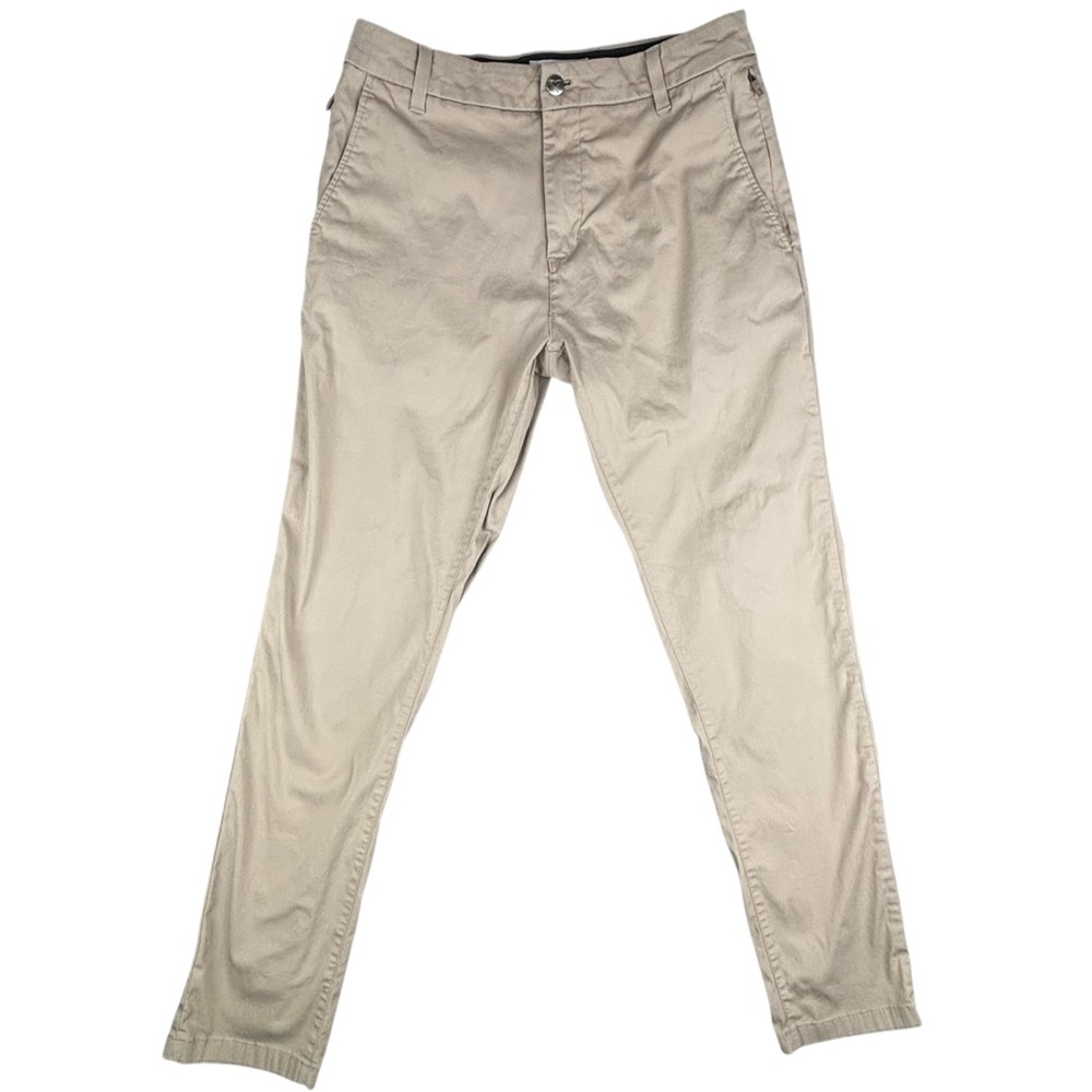 Birddogs Bird Dogs Pants Mens 30x32 Khaki Golf Stretch Chinos Slim (Fit 30X31)